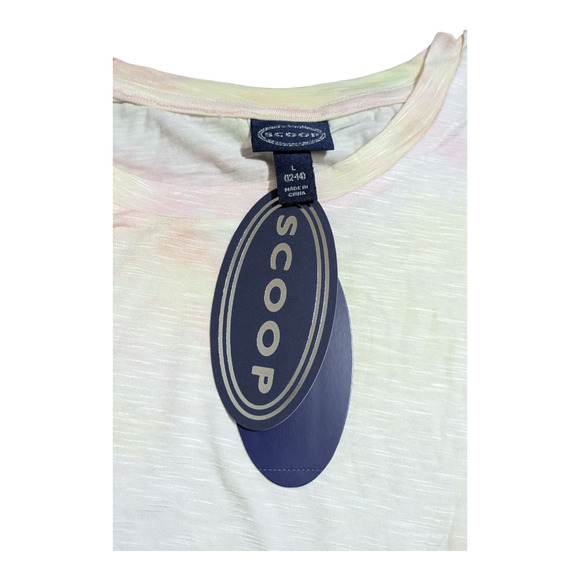 Scoop women's flutter dress size 12- 14 LG summer outfit Pink - Picture 4 of 5